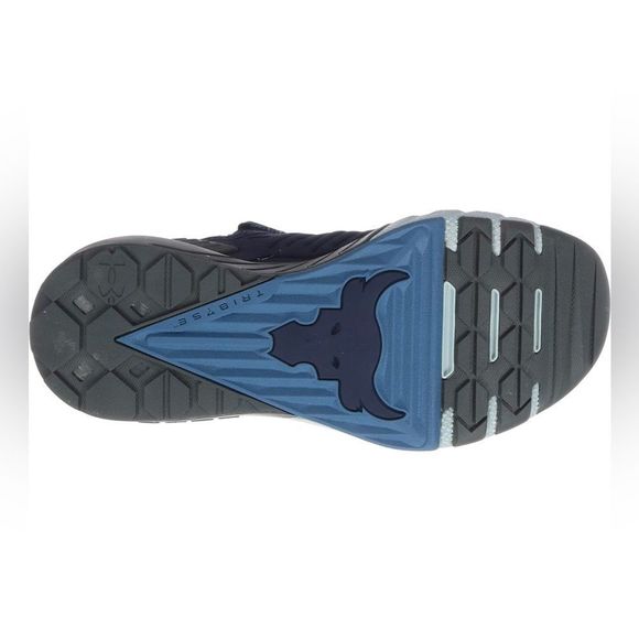 NWT Under Armour Men's Project Rock 3 Training Shoe in Navy/Grey Size 13 - Picture 4 of 9